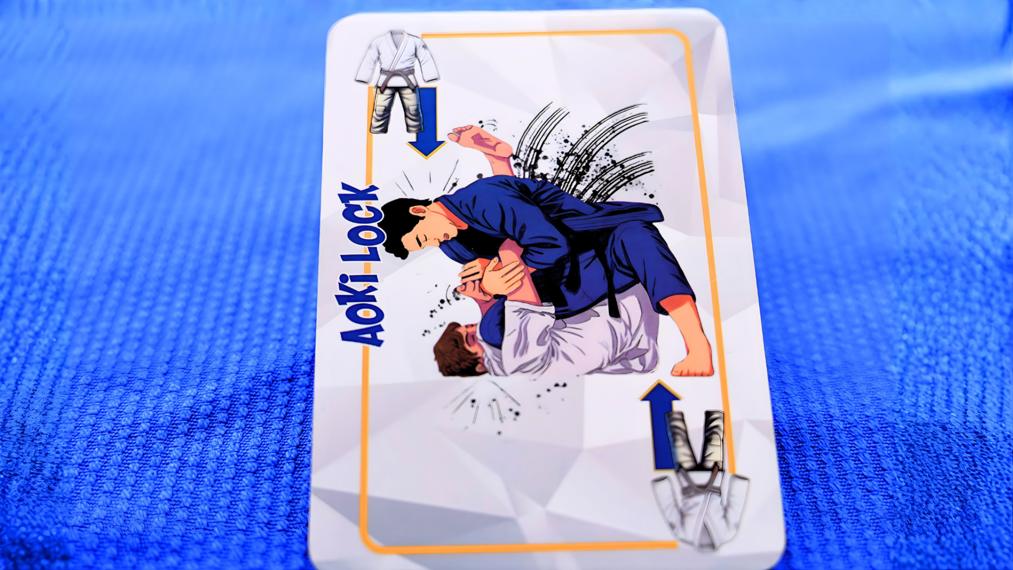 Top-down spread of 12–16 cards showing visual variety