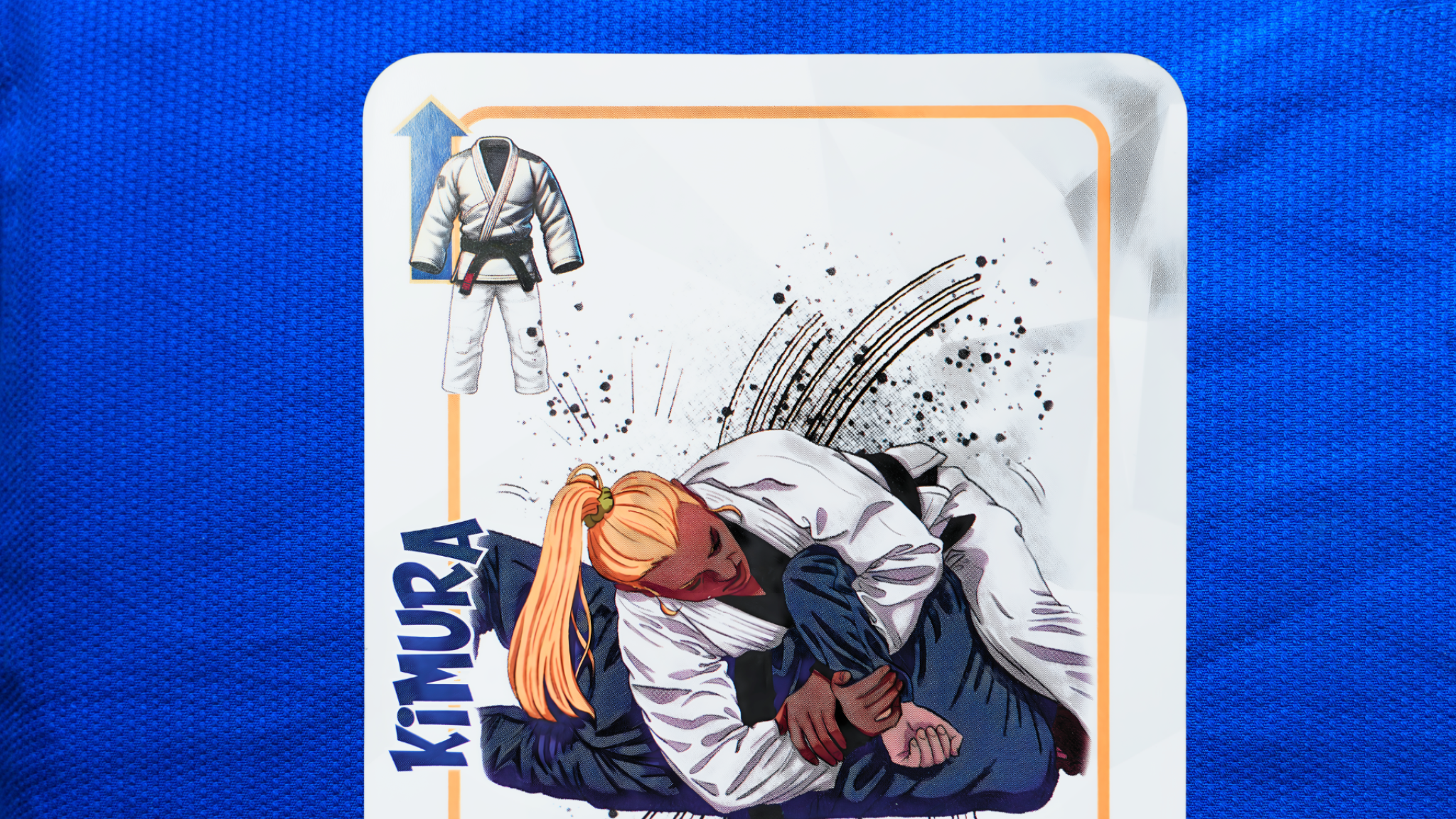 Athlete drawing one card before sparring or drilling